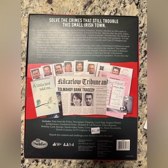 ThinkFun | Cold Case Mystery Game 1 to 4 Players, Ages 14+ - Picture 3 of 6
